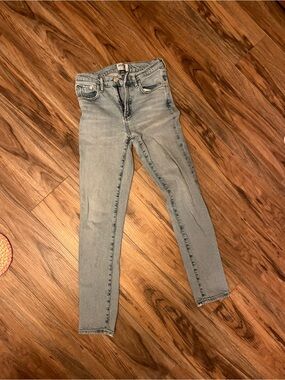Agolde Pale Blue Skinny Jeans